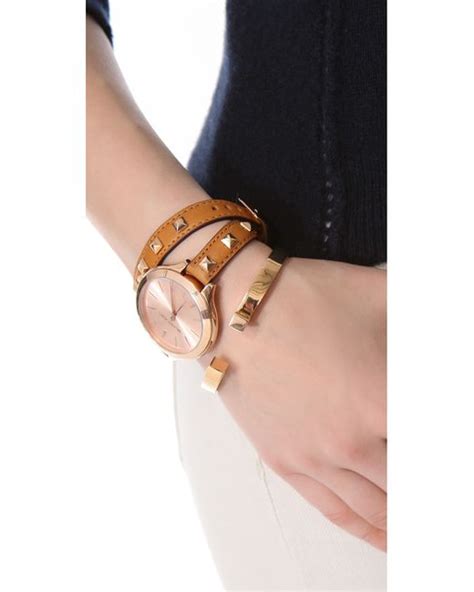 michael kors pyramid double wrap bracelet 